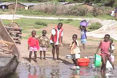 Luo fishing village