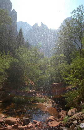 Veil of water, Zion