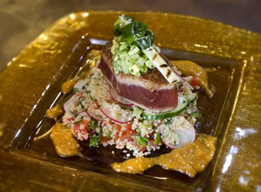 Seared tuna at Barrio's