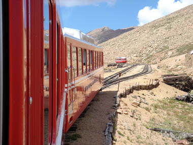 Manitau & Pike's Peak Railway above tree line