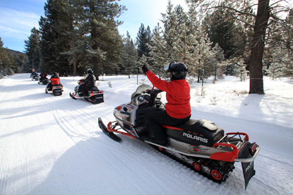 Rich Ranch snowmobiling, Montana