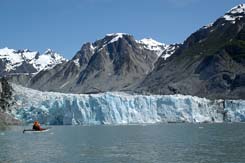 Kayaker on Glacier Bay