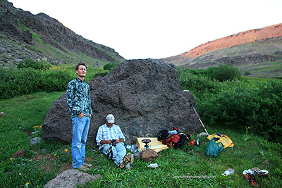 Oregon, Max and Rob at the Rock Camp