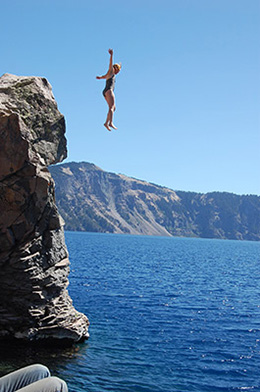 Crater Lake jumper