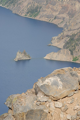 Crater Lake Phantom Ship from Garfield