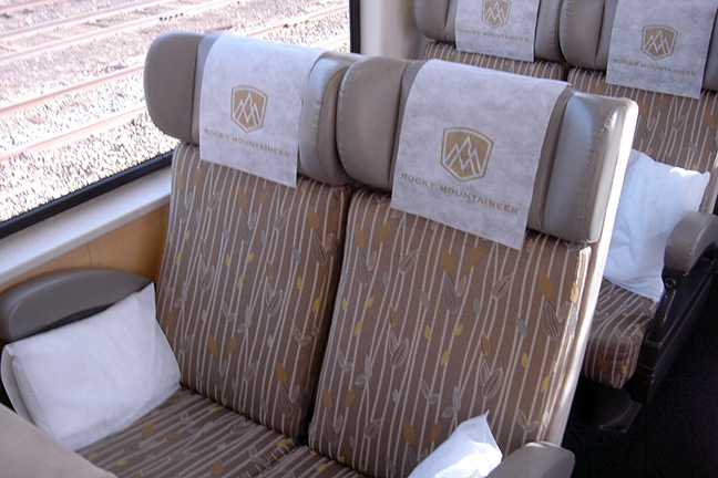 Rocky Mountaineer SilverLeaf seats