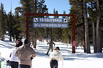 Tahoe's Heavenly signage