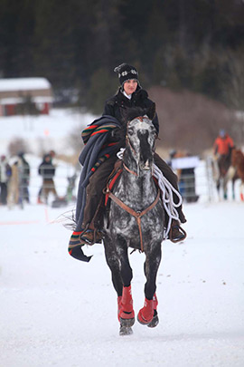 Skijoring passenger