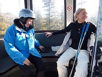 Gondola passengers at Mammoth