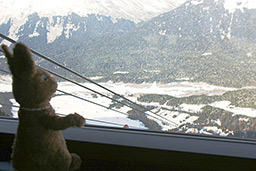 View of Seven Glaciers from Alyeska Hotel