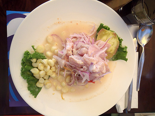 Ceviche, really fresh