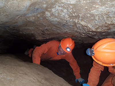 California Cavern writer Lee Juillerat on the job