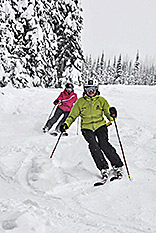 Sun Peaks skiing