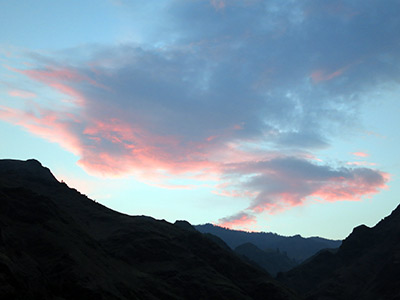 Hells Canyon sunset