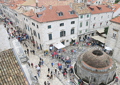 Dubrovnik wall view