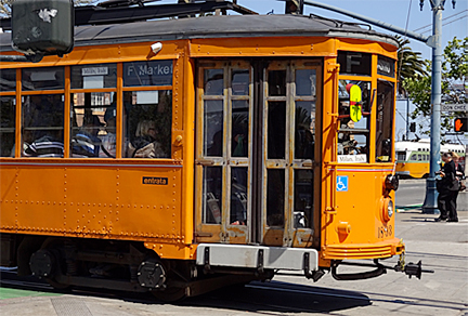 Milan streetccar in San Francisco