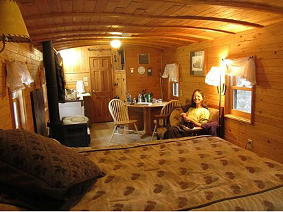 Izaak Walton Caboose interior