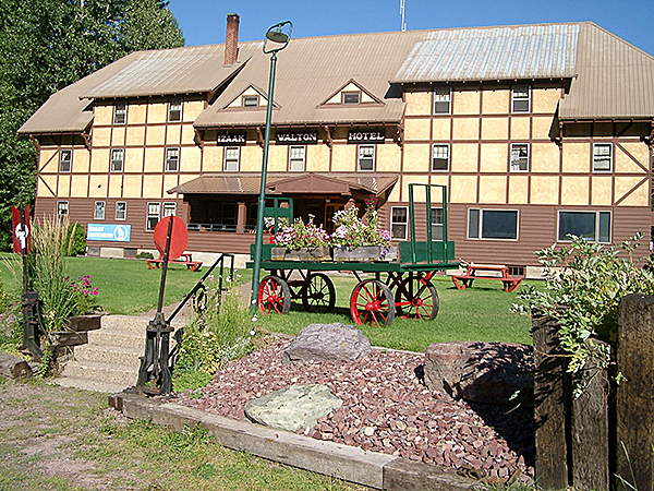 Izaak Walton Inn from the tracks