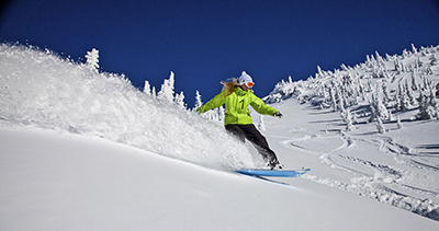 Big White snowboarding