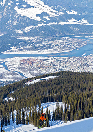 Revelstoke skiing view