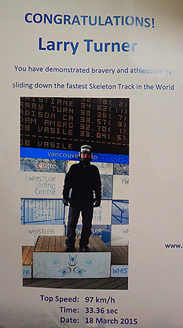 Author skeleton track poster