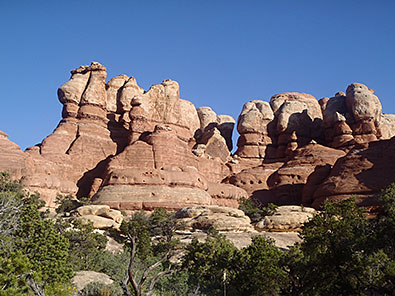 Canyonland odd sandstone blocks