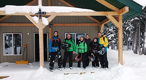 Bolden, BC snowmobiling Quartz Creek cabin