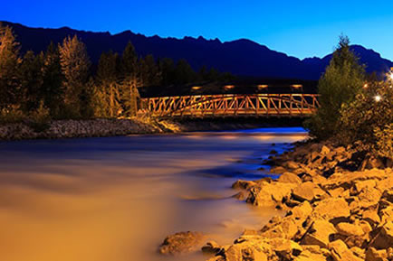 Golden, BC pedestrian bridge