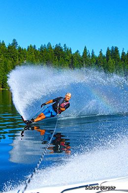 Klamath, skiing the lake