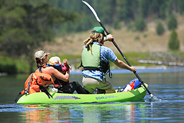 Klamath family outing on Wood River