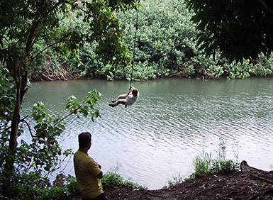 Huleia River with Indiana Jones swing