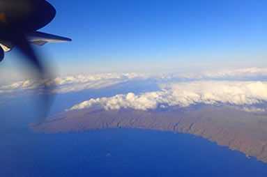 Hawaii view from the air