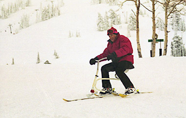 Snow biking at Grand Targhee, WY