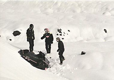 Snowmobiling at Mt. St. Helens, WA