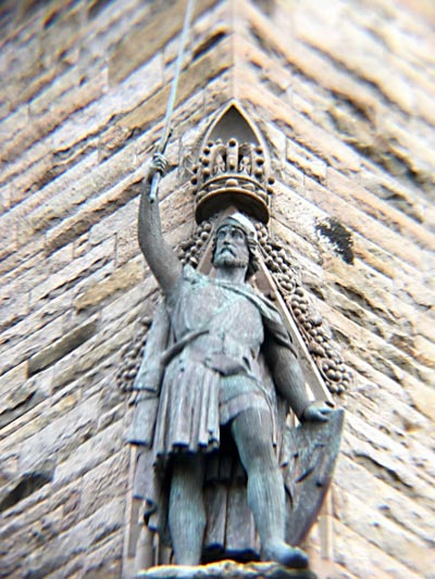 William Wallace in stone Scotland