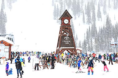 Schweitzer Village clock tower