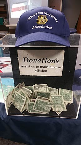 Whatcom Maritime Heritage Museum donation box