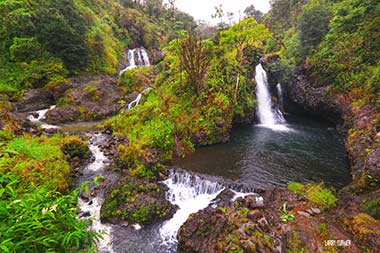 Hawaii, road to Hana wateerfalls