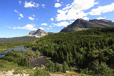 Glacier National Park Many Glacier Hotel view