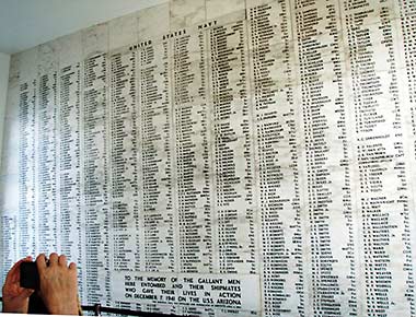 Uss Arizona Memorial casualty list