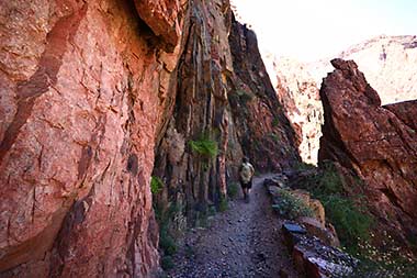 Grand Canyon Phantom Ranch hiking the river trail