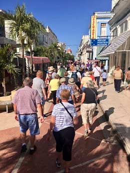 Pedestrians on Fernando Street, Cienfuegos