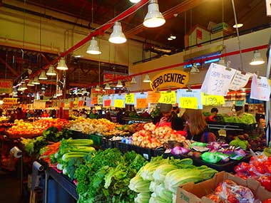 Granville Island fresh veggies