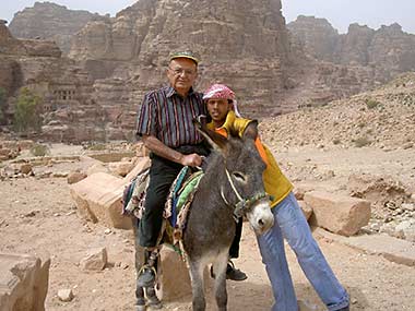 Petra, Beginning our Climb up to the Monastery