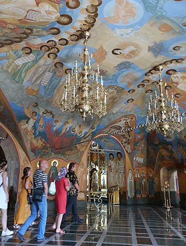 Inside the Irkutsk church