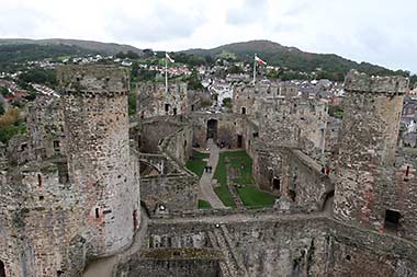 Inside Conwy Castle, Wales