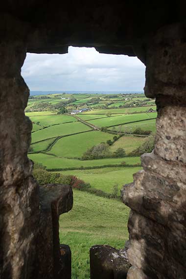 View from inside Casrreg Cennen, Wales