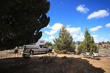 Oregon lava beds camp