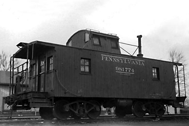 PRR wooden caboose