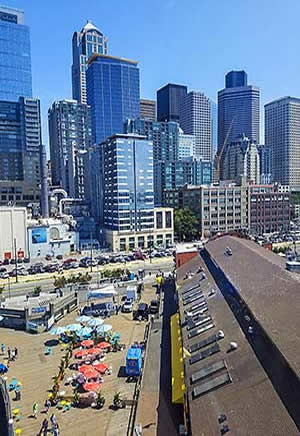 Seattle downtown from the Great Wheel